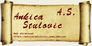 Ankica Štulović vizit kartica